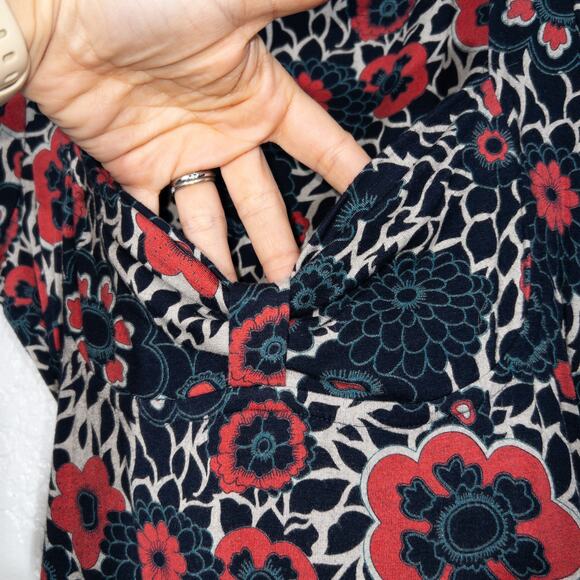 Y2K Guess Pink & Blue Floral Tie Waist Dress Size Small - Picture 3 of 7